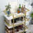 Zoela Metal Golden Bar Cart, 35''x32''x15''-1121674939