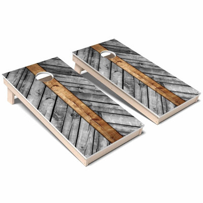 Ensemble de cornhole en composite gris toutes saisons
