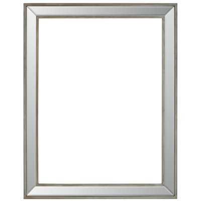 Taro Silver Wood Beveled Picture Frame