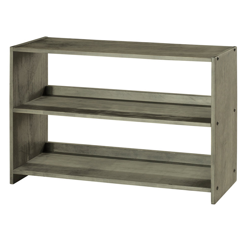 Frey  Standard Bookcase, 26" H x 36" W x 10" D, Antique Gray