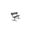 Durable Metal Benches With Backrest, Spacious Design For Outdoor Use