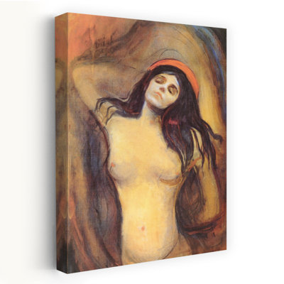 Madonna Classic Contemporary Wall Art Print by Edvard Munch - Wrapped Canvas Print