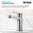 KRAUS Indy Bathroom Faucet In Spot-Free With Single Handle, Pop Up Drain And Supply Lines-107426074
