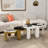 Brass 4 In 1 Self-Defined Nesting Round Coffee Table/End Table-701192714