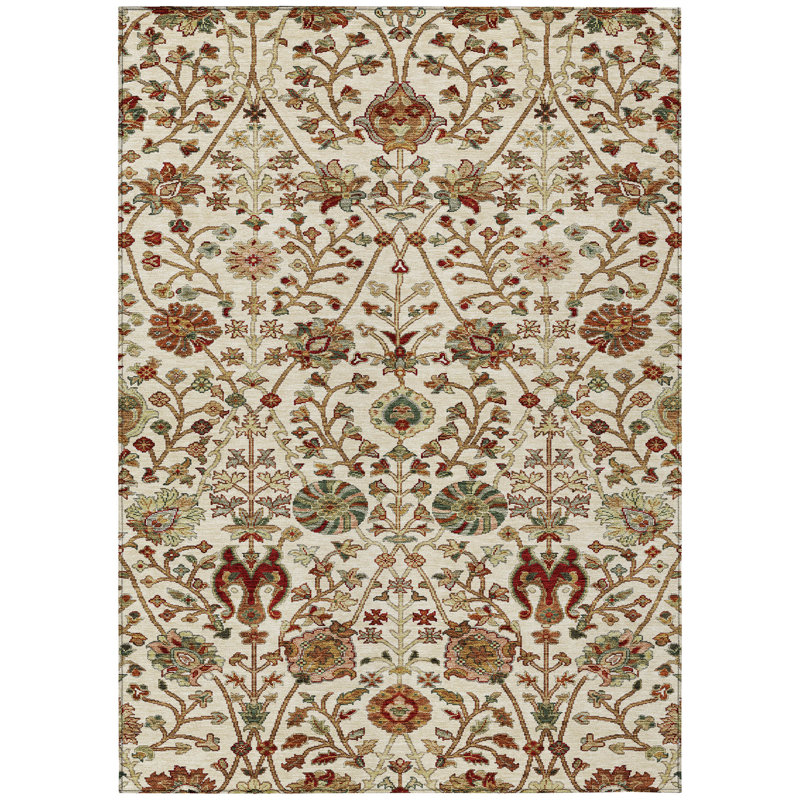 Chayil Area Rug with Non-Slip Backing, Rectangle 9' x 12'