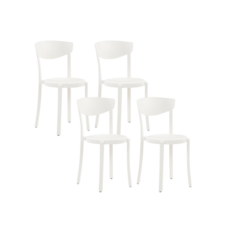 Wanship 45cm H Stacking Side Chair, White