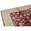 Tapis unique rouge / gris / ivoire 8 pi x 9 pi 11 po