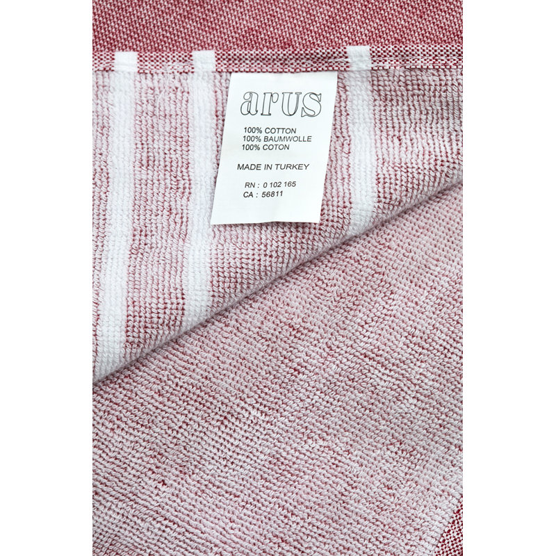 Serviette de plage 100% coton Harmond, Bourgogne