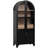 71" Tall Arched Kitchen Pantry Cabinet With Door Shelves, Farmhouse Kitchen Storage Cabinet With Open & Adjustable Shelves, Hidden Drawer & Glass Door, Cupboard For Kitchen, Dining Room, Black-406032769