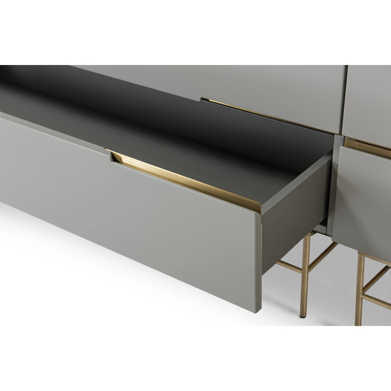 Nicholls Sideboard, Grey/Gold