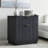 23'' Fluted Nightstand With Mid-century Modern-605077736