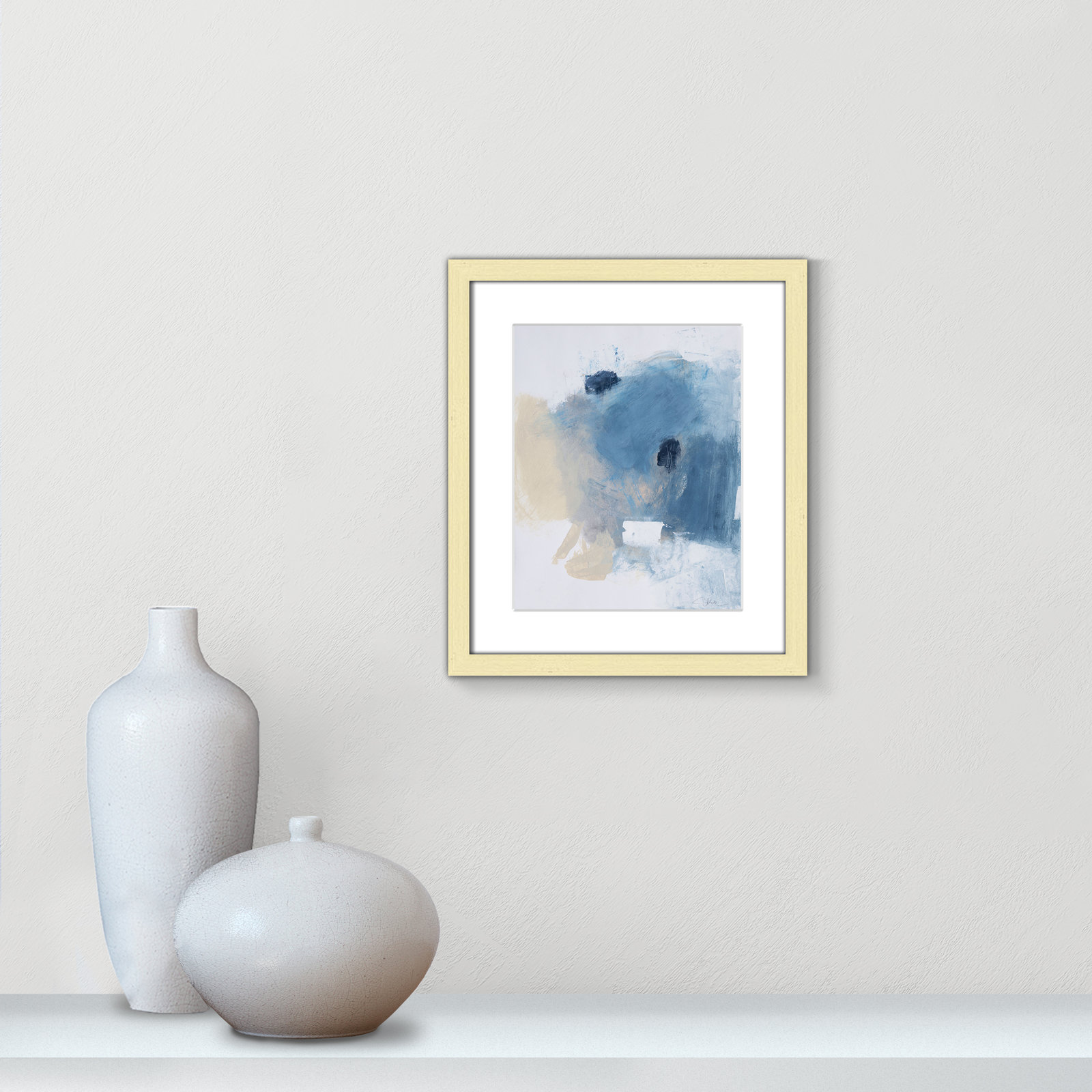 Coastal Carnival Collection "Coastal Carnival I" Print, Gold Single Picture Framed Paper, White, 15" H x 13" W x 1.25" D