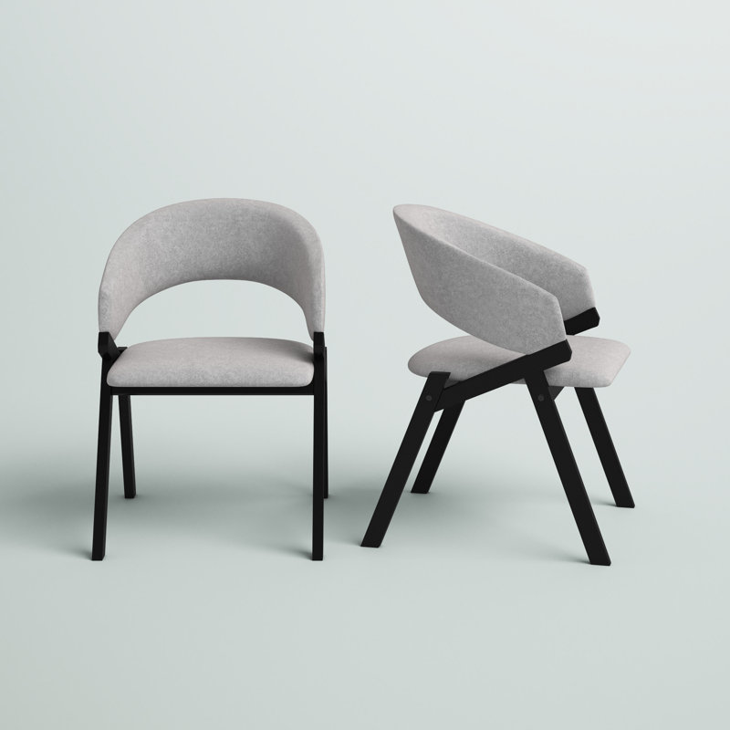 Moberg 19'' H Upholstered Armchair, Black