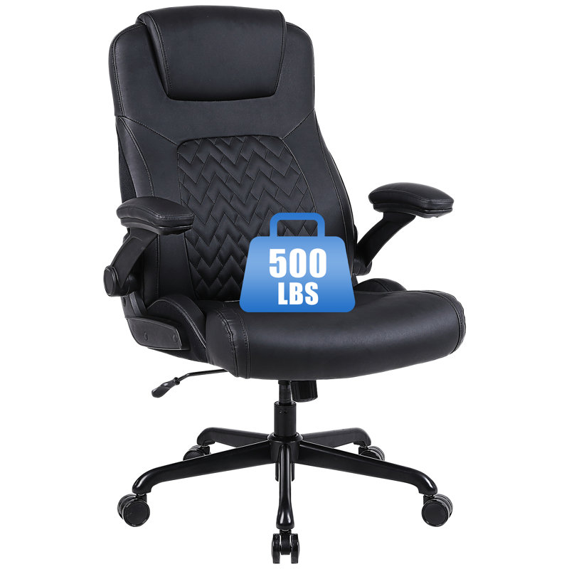 Inbox Zero Faux Fur Executive Chair