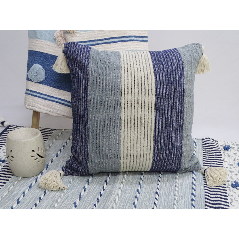 Lowes Tassels Cotton Blend Throw Pillow