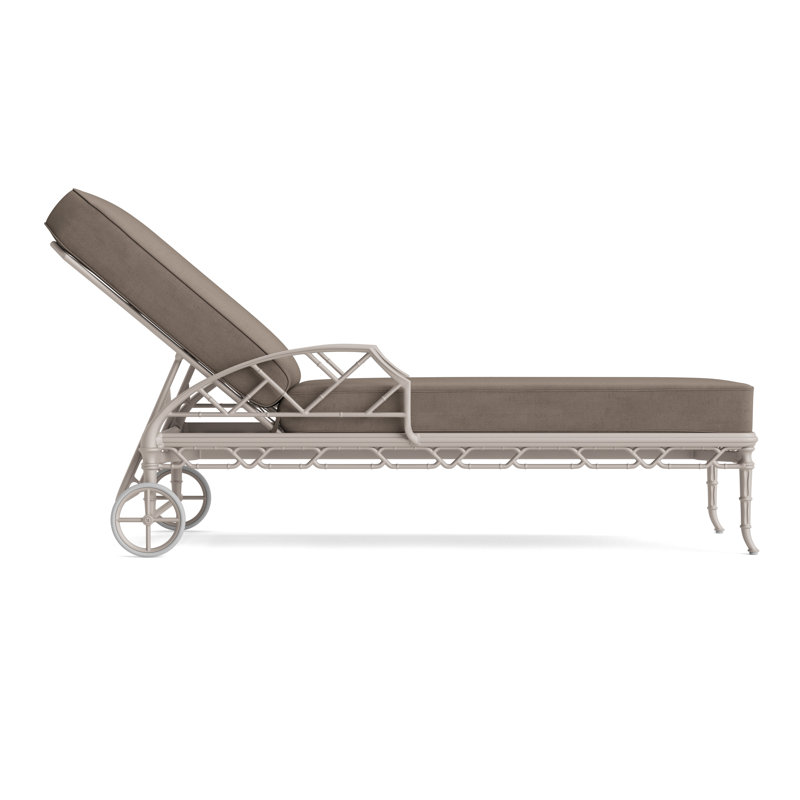 Calcutta Outdoor Chaise Lounge, Dove Smooth, Fusion Moccasian