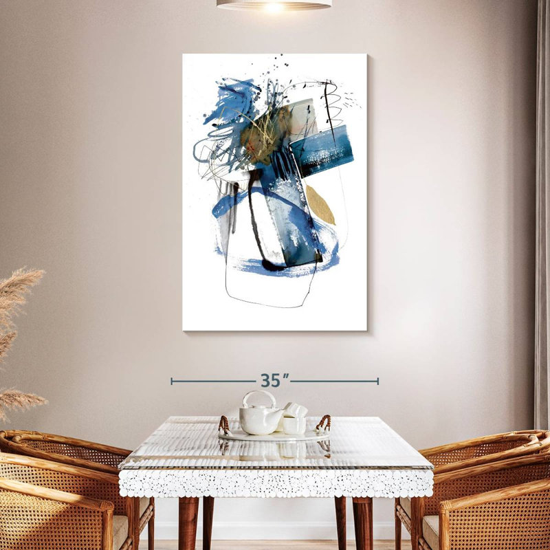 Blue Buzz II, 48" H x 32" W