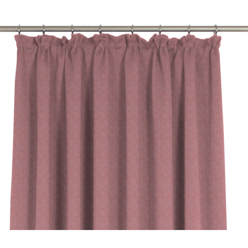 Sunday 82% Polyester And 18% Cotton Semi Sheer Curtain Single Panel, Red, 142cm Width x 395cm Drop