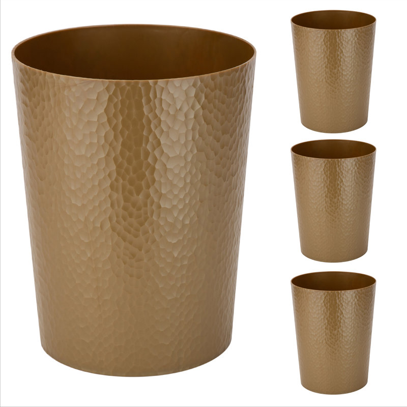 Corbeille à déchets en plastique, Or