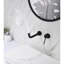 Robinet de lavabo de salle de bain mural à poignée simple avec bonde escamotable (sans trop-plein)