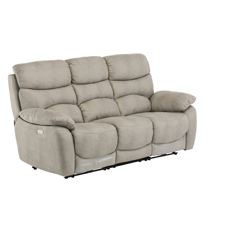 Pickell 204cm Wide Standard Recliner, Natural