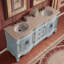 Svetlana 72'' Double Bathroom Vanity with Marble Top