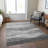 Machine Washable Indoor/Outdoor Chantille ACN1141 Gray Rug-959344863