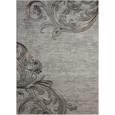 Tapis gris contemporain Ashli
