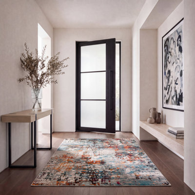 Tapis gris / bleu Gammage