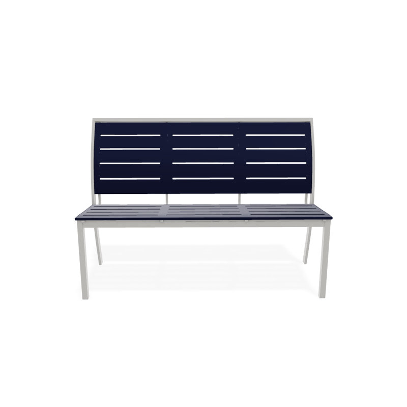 Bazza Outdoor Bench, Desert P60, Textured Snow