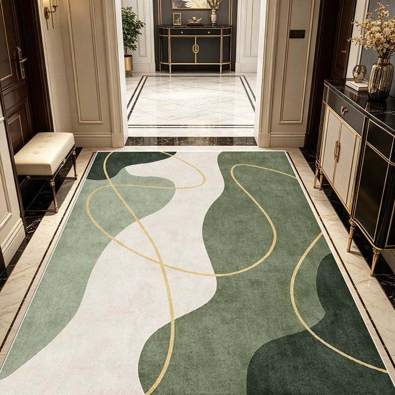 Modern art line carpet, simple and abstract pattern, indoor universal decorative carpet, Rectangle 4'8" x 6'8"