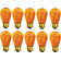 25-Pieces 11W S14 Dimmable Transparent Amber Sign Light Bulb String Light Bulb Replacement