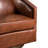 Traditional Club Style Upholstered Accent Chair with 360° Swivel Metal Base-732136383-732041333