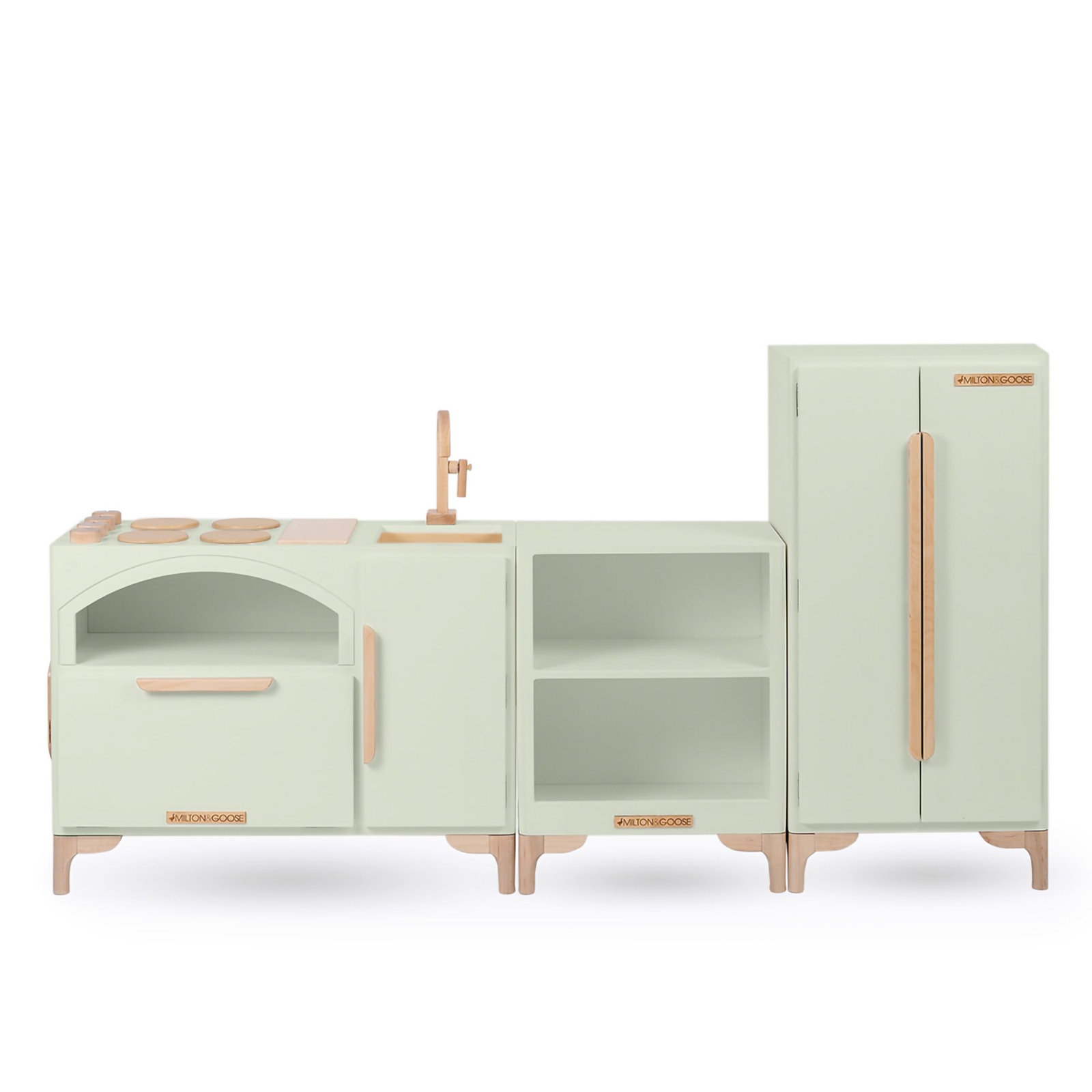 Luca Wooden Play Appliance Set, Light Sage