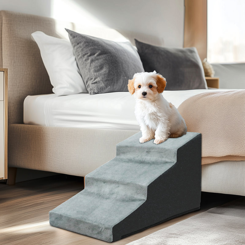 Escalier anti-dérapant pour chien en mousse souple, H 16 po x l 15,5 po x P 26 po