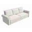 Canapé Chesterfield, canapé-lit gigogne de 93,7 po, canapé-lit convertible en velours 3 en 1 avec garniture cloutée et accoudoirs roulés, canapé-lit multifonctionnel pour le salon, la chambre à coucher, beige / blanc-131409736