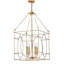 Lustre carré lanterne 4 lumières Ettinger