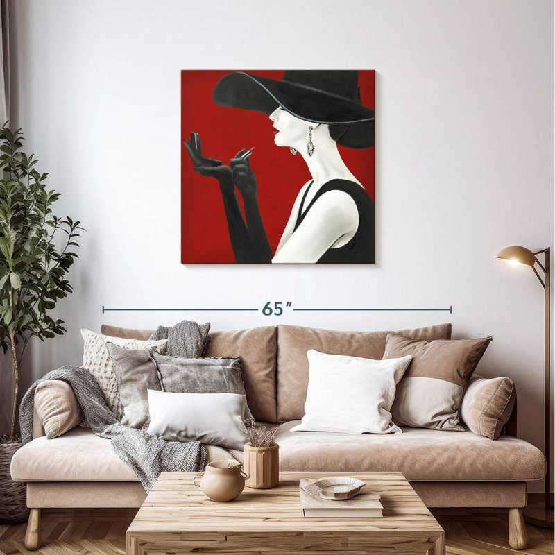 Navette Haute Chapeau Rouge II, H 36 po x l 36 po