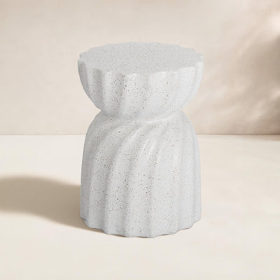 14.2'' Stone Outdoor Side Table