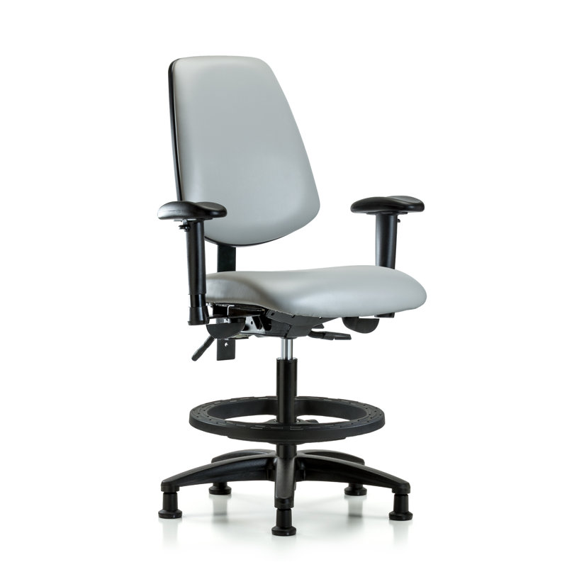 Chaise de dessinateur Jazmyne, Colombe, Non inclus, Patins