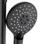 Robinets et systèmes de douche luxueux noir mat avec double conception pour une utilisation relaxante à la maison