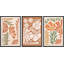Fleurs tropicales 3 pièces-91875291-91875292