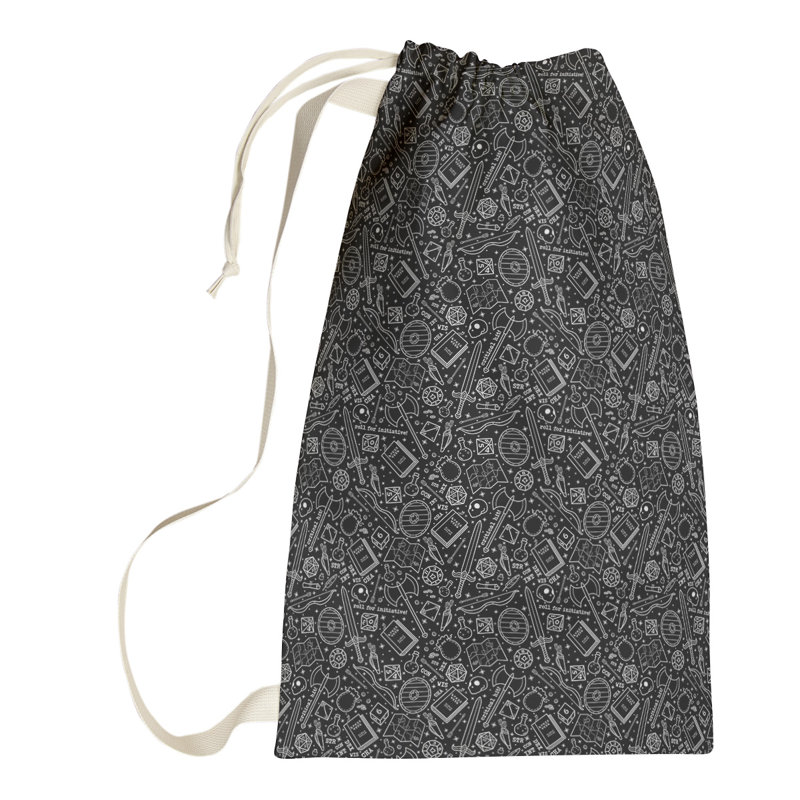 Sac à linge RPG, Petit (H 64 po x l 20 po x P 1,5 po), Noir