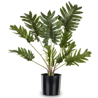 46cm Faux Philodendron Tree in Earthenware Pot