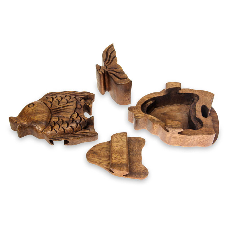 Boîte à puzzle en bois pacific fish Stalcup