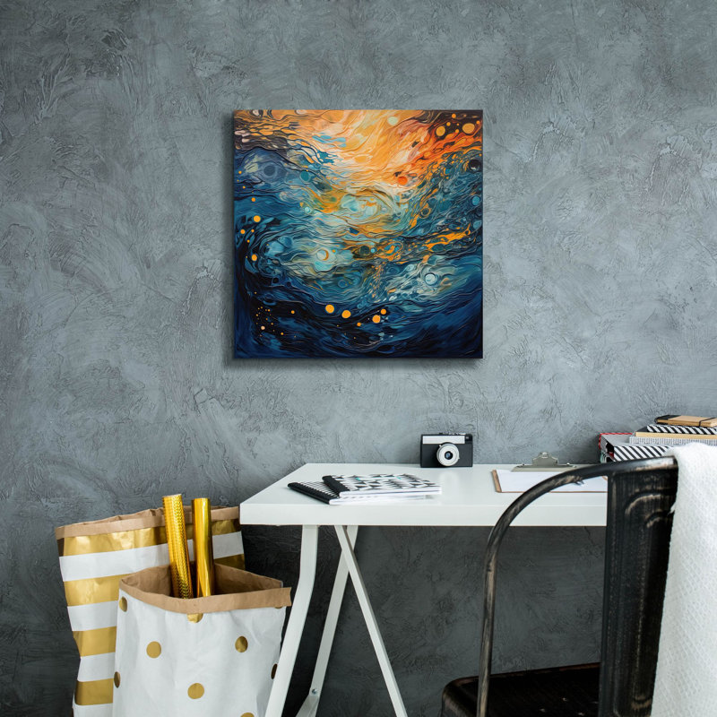 «Autumn Nostalgia 4 of 4» par Cameron Gray, art mural sur toile, 37 po x 37 po, H 18 po x l 18 po x P 0,75 po