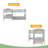 Twin L-Shaped Bunk Bed With Trundle-836197747