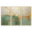 «Green Gold Minimalisme Poteries», ensemble d'art sur toile à spirales abstraites-99828796-99828799