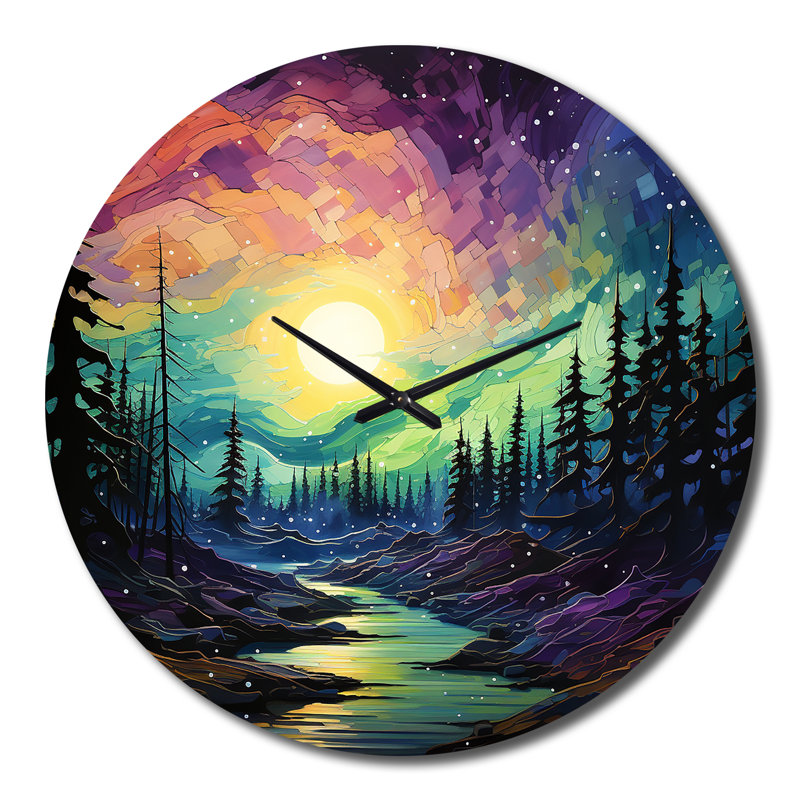 Horloge murale en métal, Grand