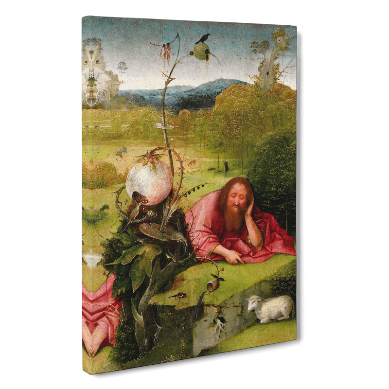 John The Baptist by Hieronymus Bosch - Wrapped Canvas Painting, 50cm H x 35cm W x 3cm D